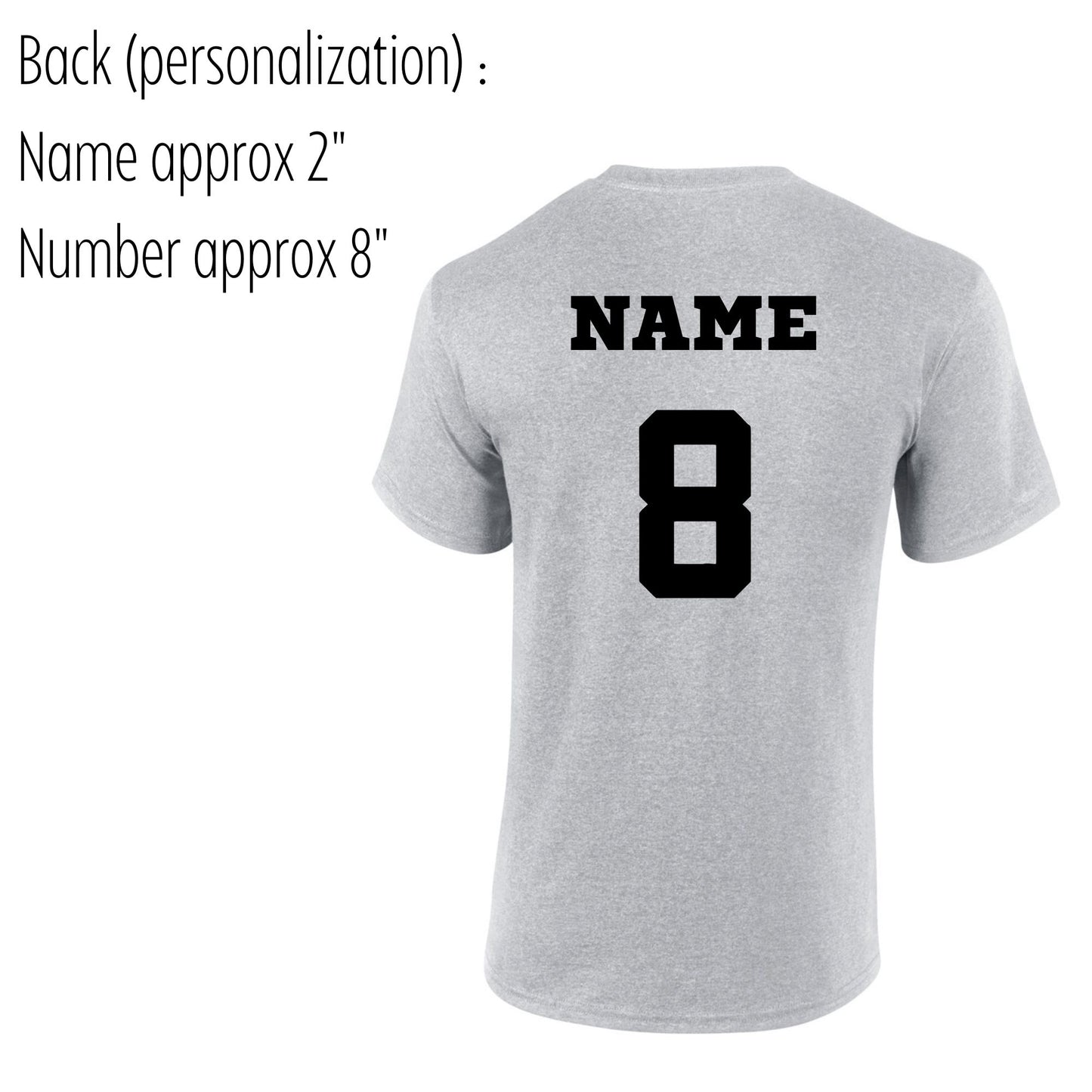 Storm Sport Grey Short Sleeve Tee Adult & Youth : TAT 10-14 business days from purchase date