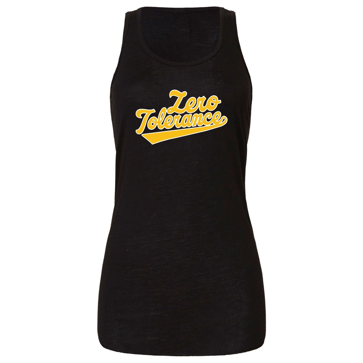 Zero Tolerance Navy Racerback Tank Ladies : TAT 10-14 business days from purchase date