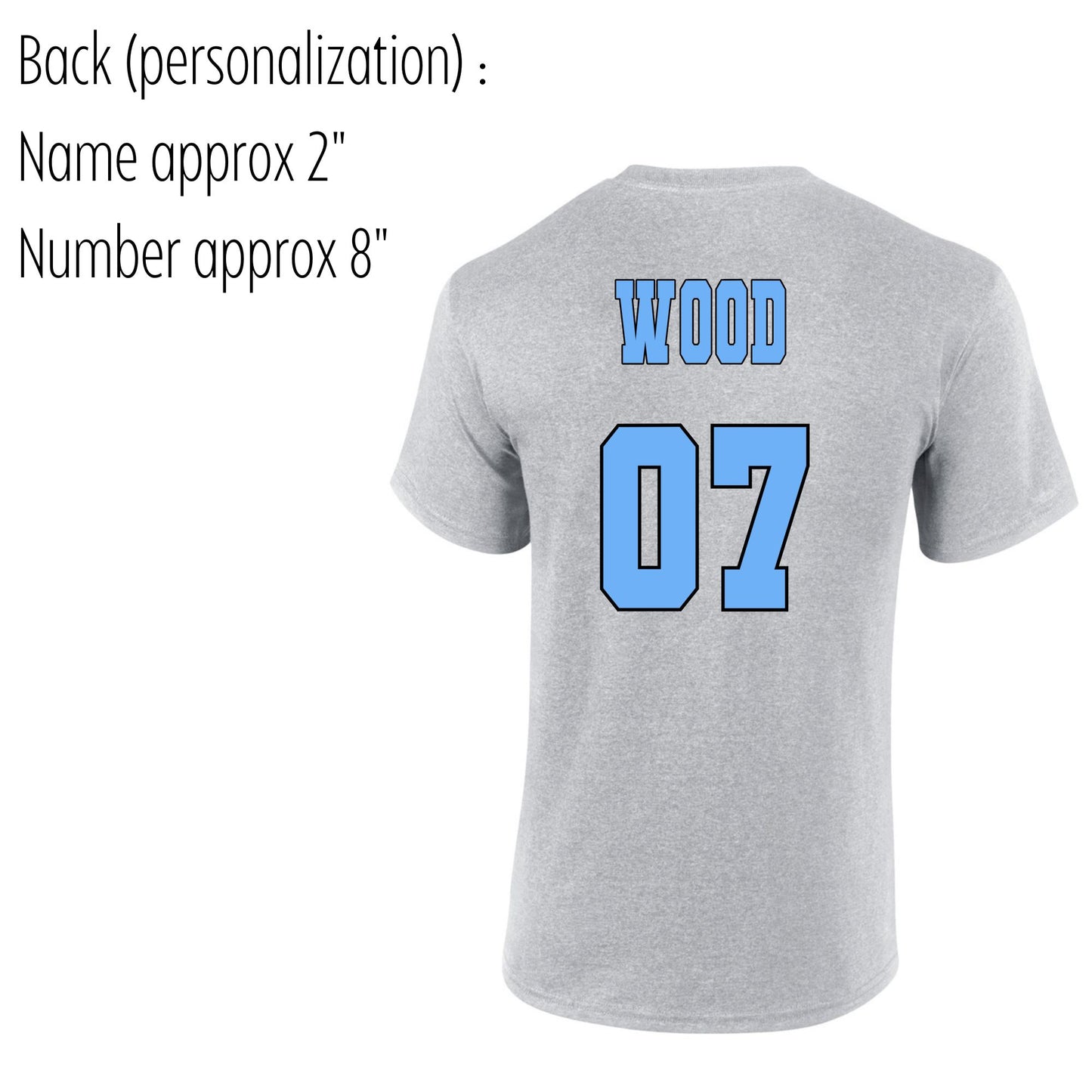 Storm Sport Grey Short Sleeve Tee Adult & Youth : TAT 10-14 business days from purchase date