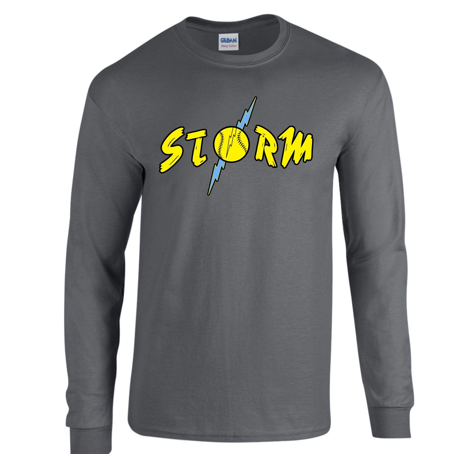 Storm Charcoal Long Sleeve Adult & Youth : TAT 10-14 business days from purchase date