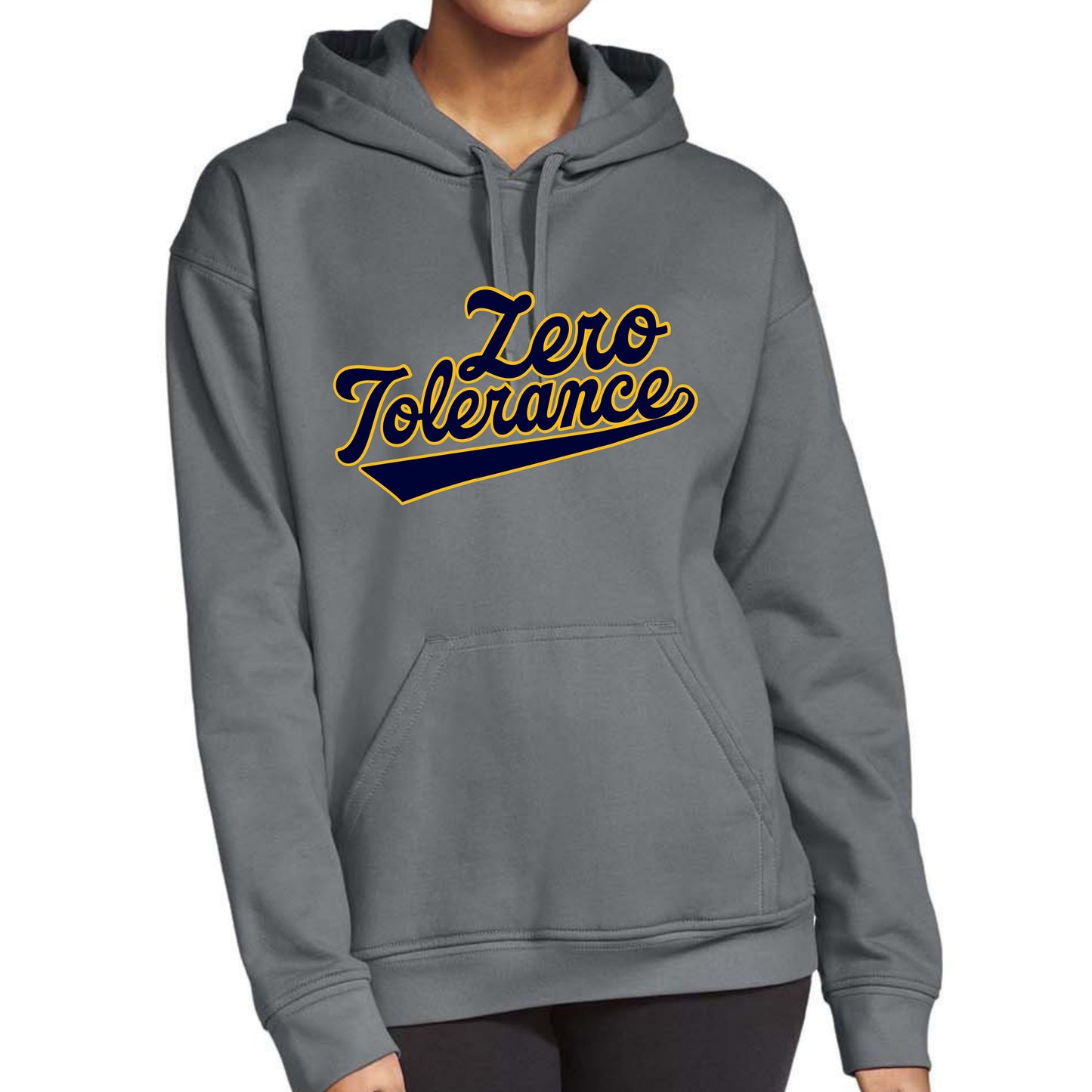 Zero Tolerance Charcoal Hooded Sweatshirt Adult : TAT 10-14 business days from purchase date