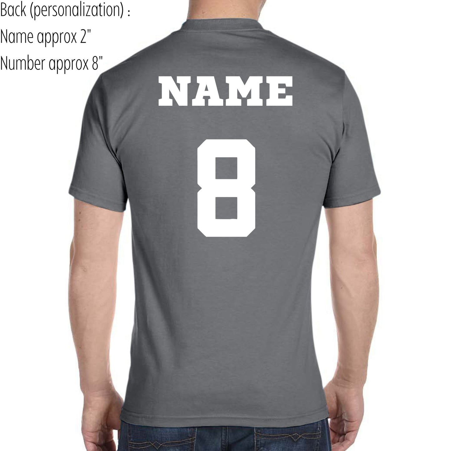 Storm ( White Outline ) Charcoal Long Sleeve Adult & Youth : TAT 10-14 business days from purchase date