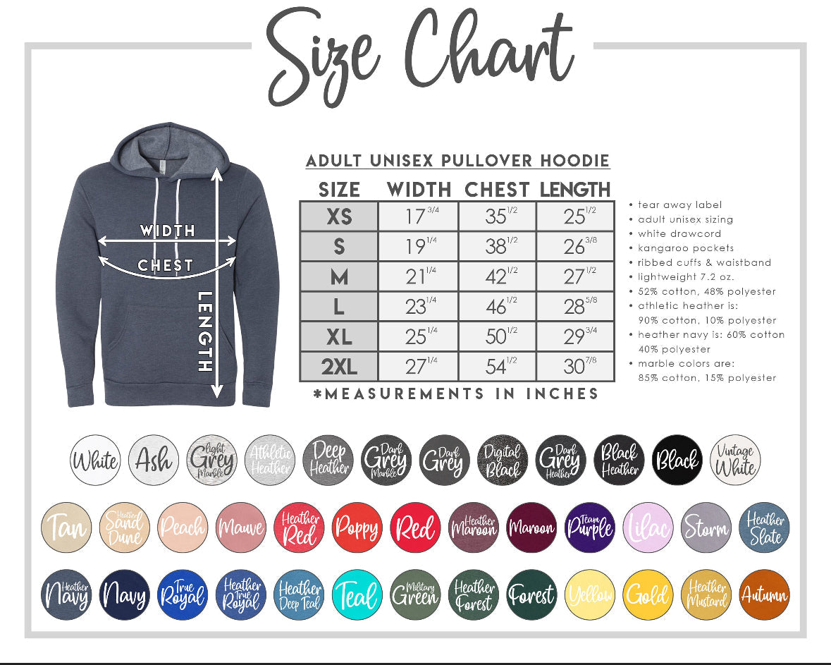 Teacher Hooded Sweatshirt / Embroidery / Adult