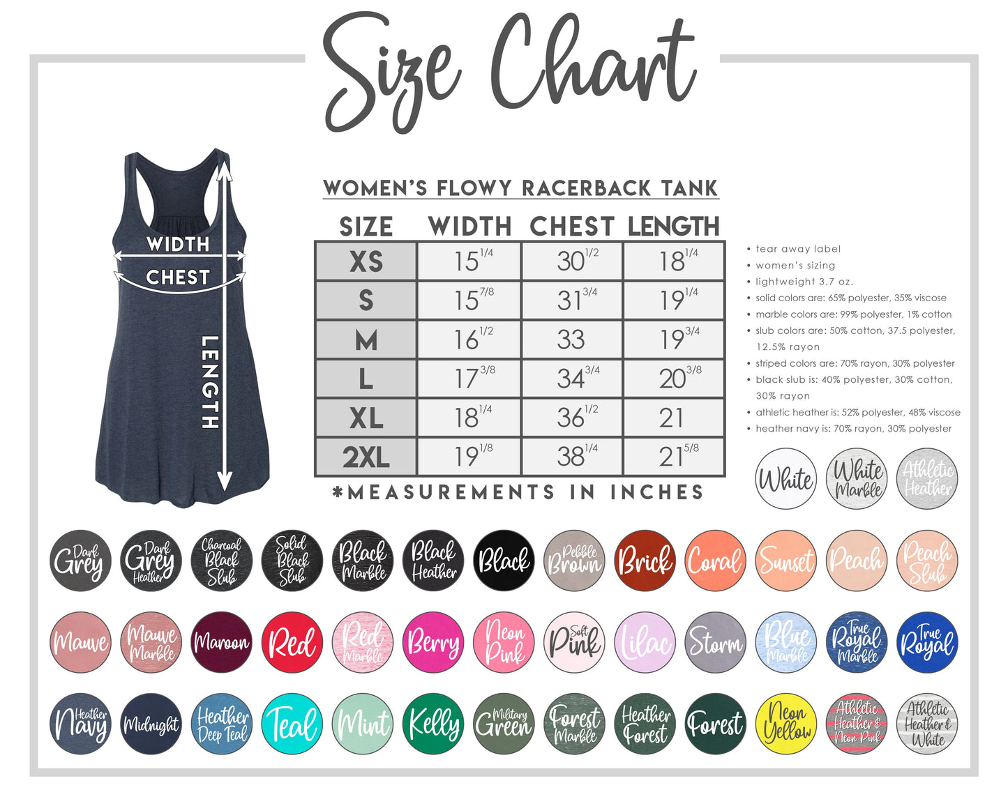 Storm White Racerback Tank Ladies : TAT 10-14 business days from purchase date