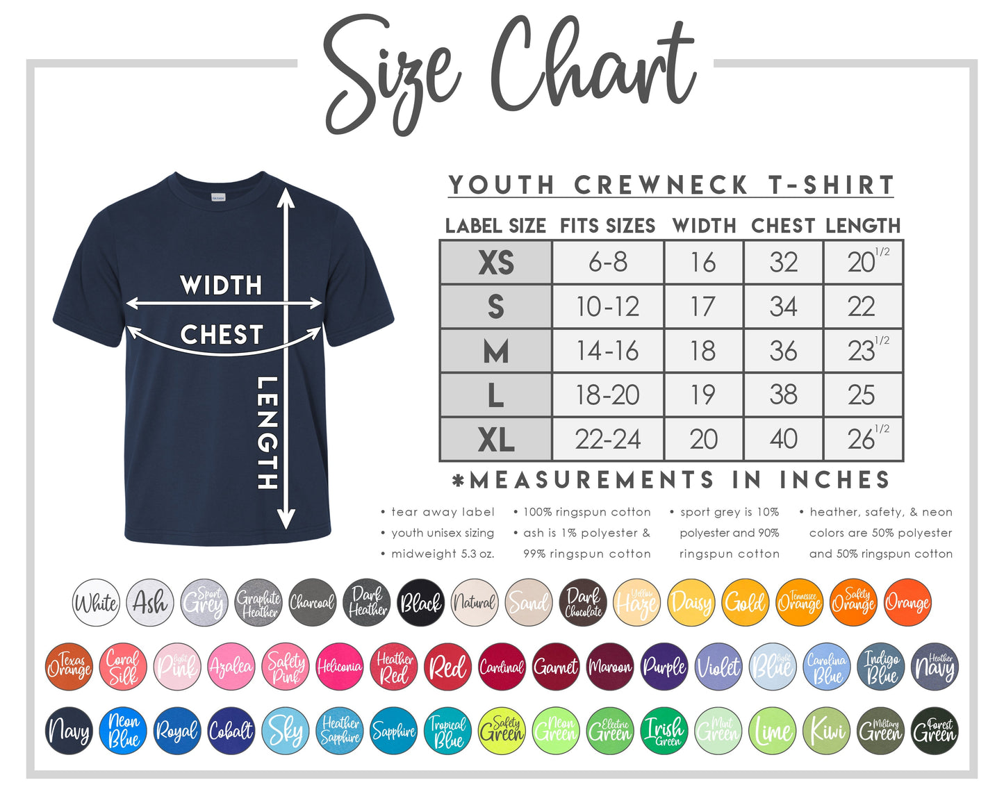 Storm Charcoal Short Sleeve Tee Adult & Youth : TAT 10-14 business days from purchase date