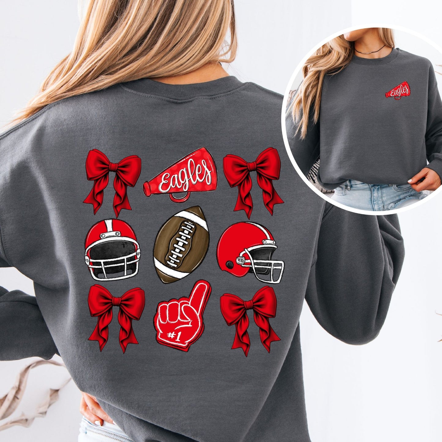 Rec. Cheer Crewneck Adult & Youth : TAT 10-14 business days from purchase date
