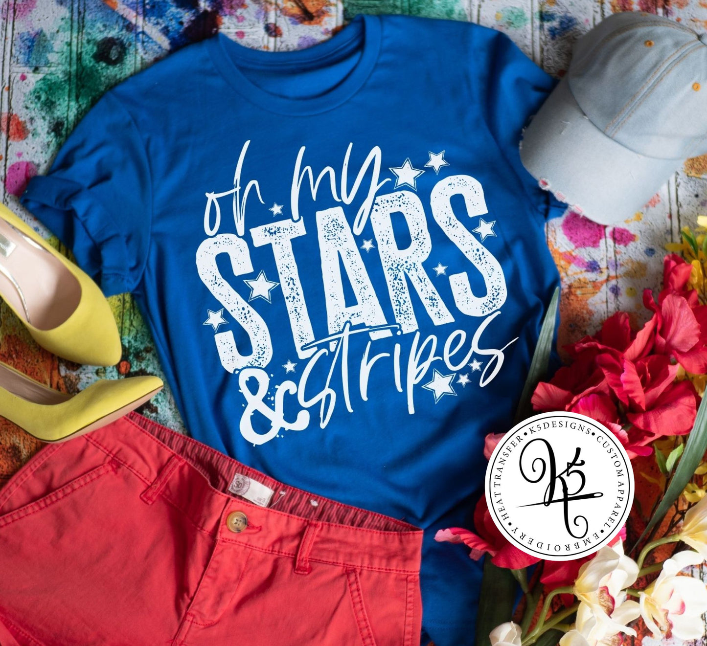 Oh My Stars & Stripes / Adult / Short Sleeve
