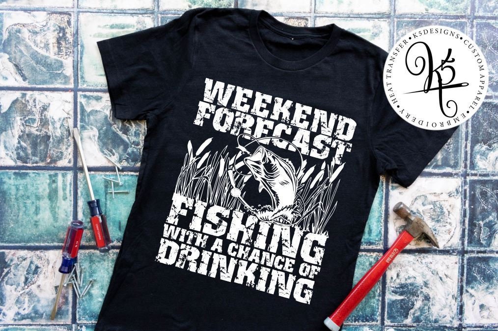 Weekend Forecast Fishing With A Chance Of Drinking / Adult / Short Sleeve