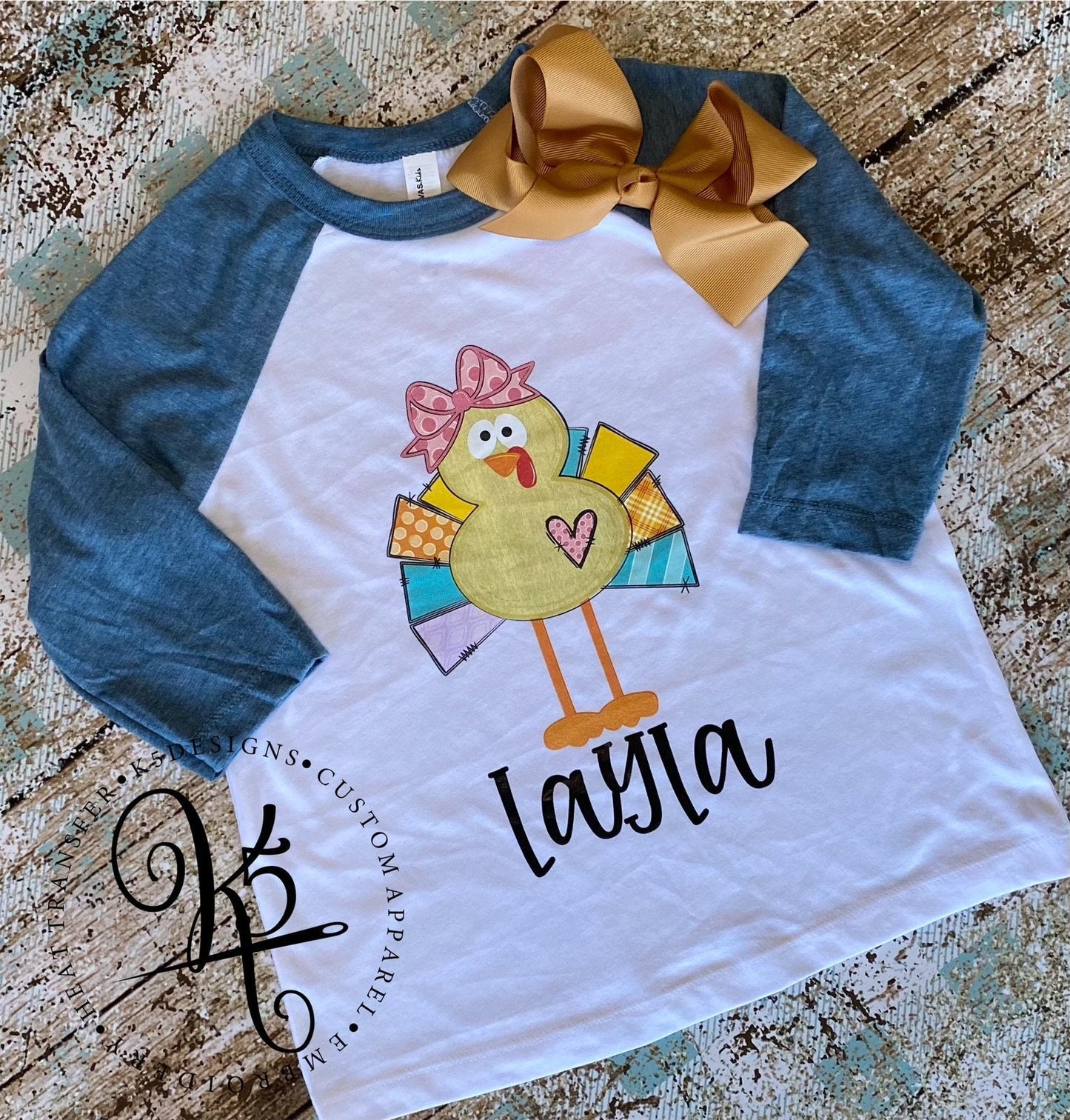 Girl Turkey / Toddler / Youth / Raglan