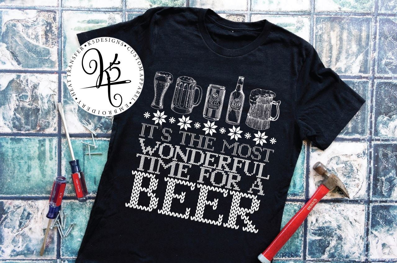 Its The Most Wonderful Time For A Beer / Adult / Short Sleeve