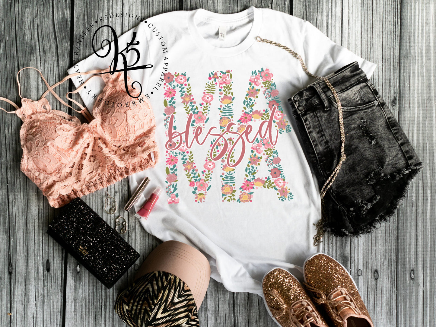 Mama Floral / Adult / Short Sleeve