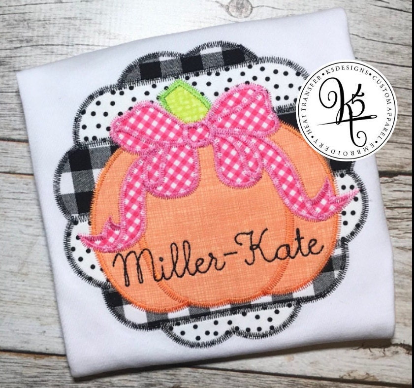 Girl Pumpkin Shirt / Infant / Toddler / Youth / Short Sleeve / Long Sleeve