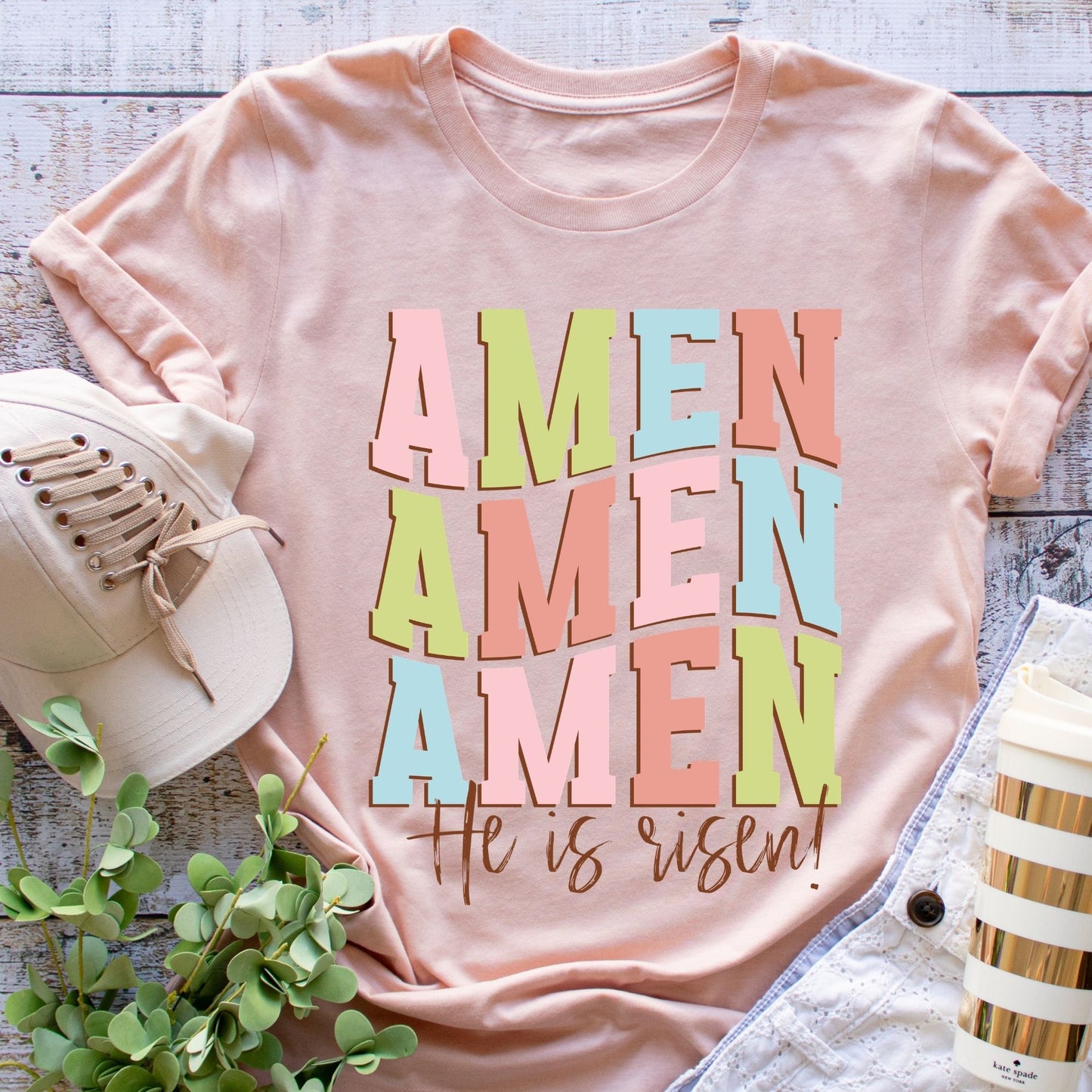Amen He Is Risen / Adult / Heather Peach