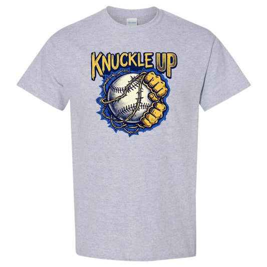 Knuckle Up - Grey/Black - Adult & Youth  : TAT 10-14 business days from purchase date