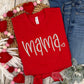 Mama Embroidered Crewneck Sweatshirt | Valentine’s Mama Shirt