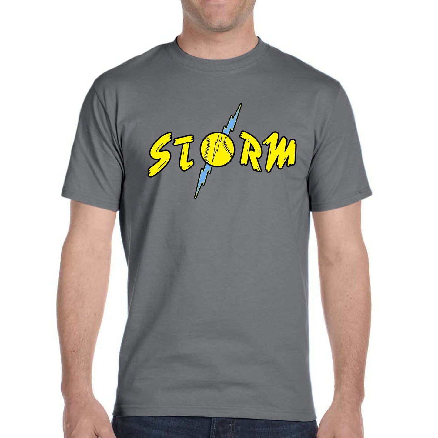 Storm Charcoal Short Sleeve Tee Adult & Youth  : TAT 10-14 business days from purchase date