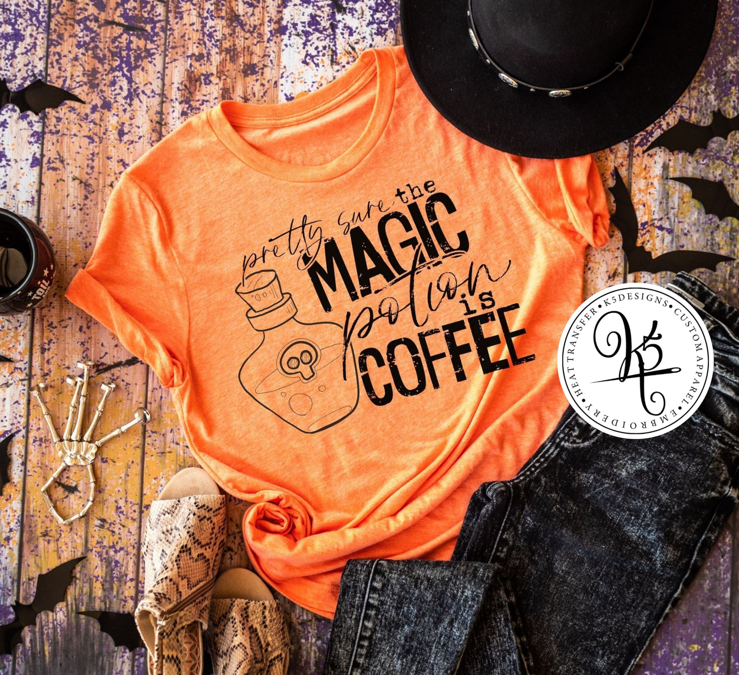 Pretty Sure The Magic Potion Is Coffee / Adult / Short Sleeve