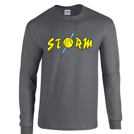 Storm Charcoal Long Sleeve Adult & Youth  : TAT 10-14 business days from purchase date