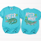 Later Gator Comfort Colors Tee | Front & Back Graphic Shirt | Retro Southern Alligator Tee