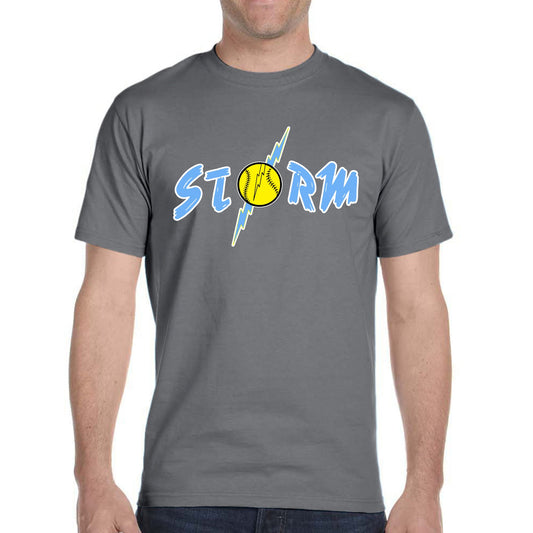 Storm ( White Outline ) Charcoal Short Sleeve Tee Adult & Youth  : TAT 10-14 business days from purchase date