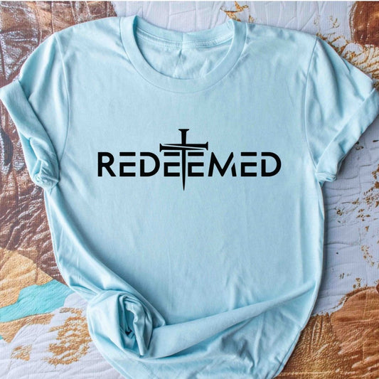 Redeemed Cross / Adult / Baby Blue