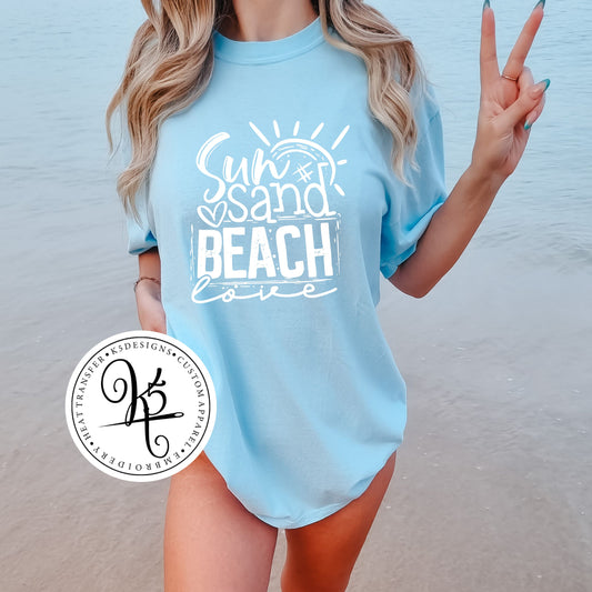 Sun Sand Beach Love / Adult / Short Sleeve