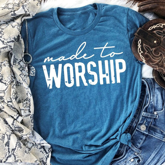 Made To Worship / Adult / Youth / Heather Deep Teal