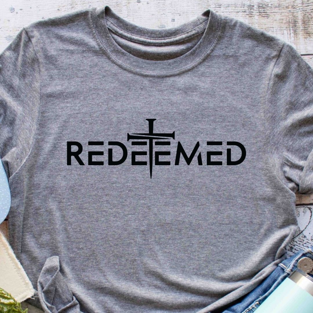 Redeemed Cross / Adult / Youth / Toddler / Deep Heather