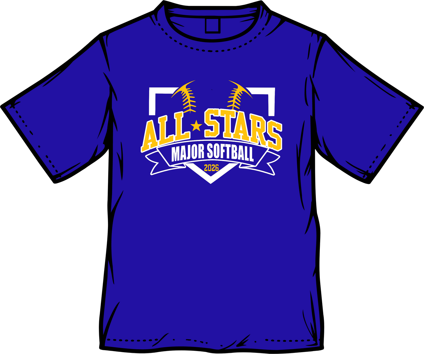 Elkton All Stars MAJOR Softball / Adult / Youth / Short Sleeve **Not guaranteed by tournament date