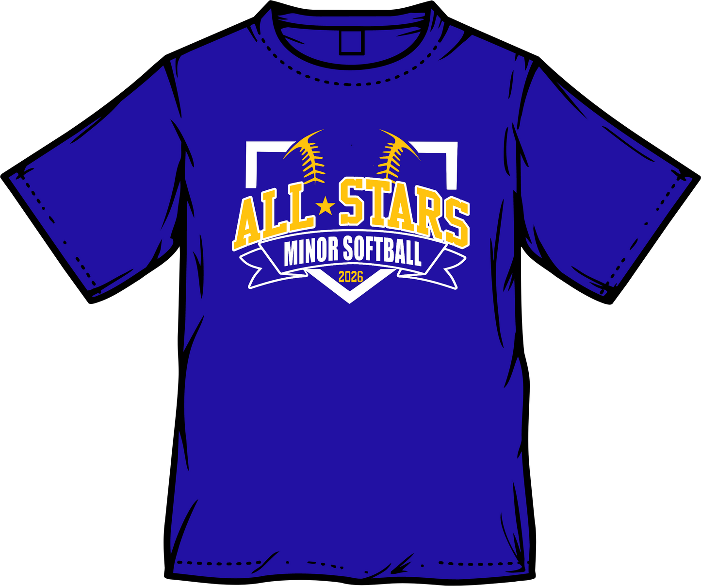 Elkton All Stars MINOR Softball / Adult / Youth / Short Sleeve **Not guaranteed by tournament date