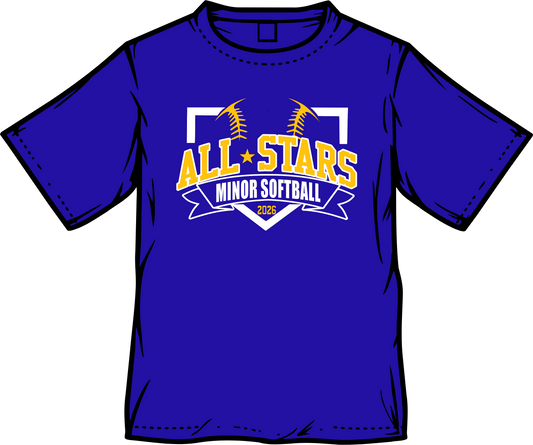 Elkton All Stars MINOR Softball / Adult / Youth / Short Sleeve **Not guaranteed by tournament date