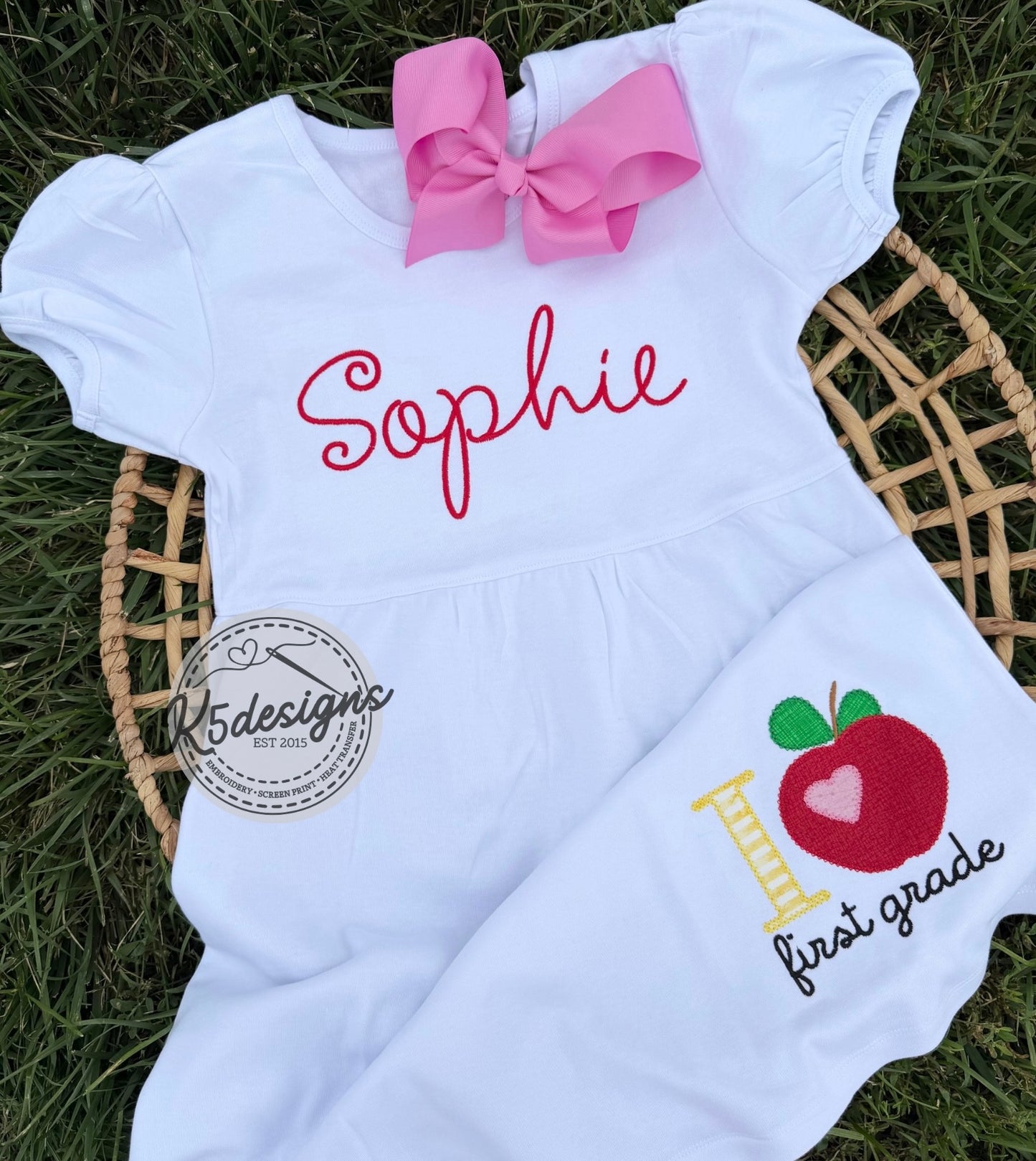 Back To School / I Heart Grade Dress / Girl / Toddler / Youth