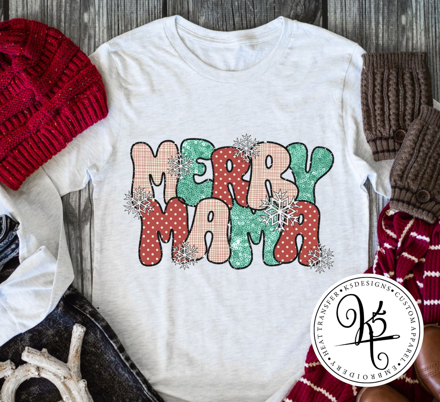 Merry Mama / Adult / Short Sleeve / Long Sleeve / Crewneck