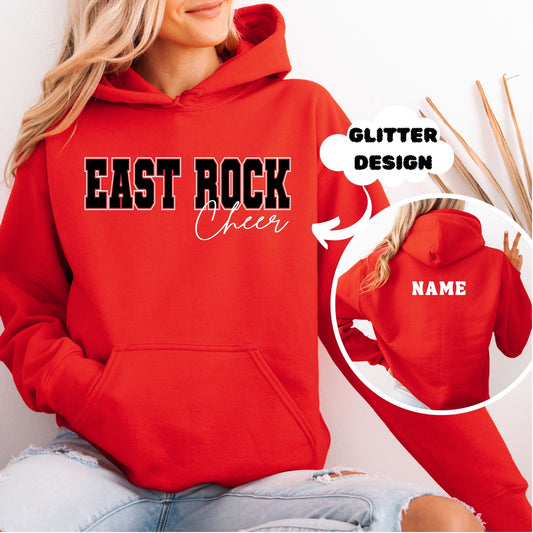 Rec. Cheer Hooded Sweatshirt Adult & Youth : TAT 10-14 business days from purchase date