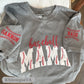 Baseball Mama Shirt | Custom Kids Names Sleeve Tee | Embroidered Appliqué Mom Shirt | Baseball Mom Gift | Team Spirit Shirt