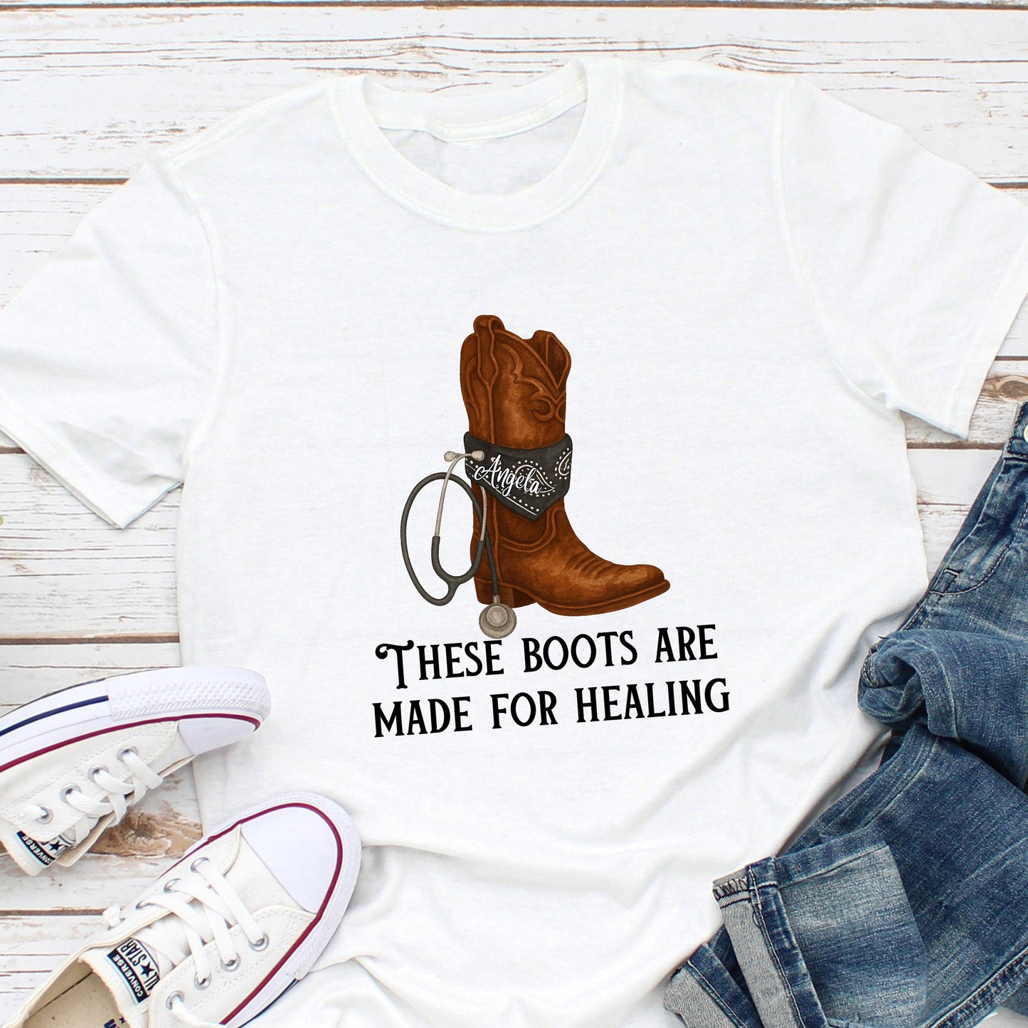 Support Angela - These Boots are made for Healing (Bandana)