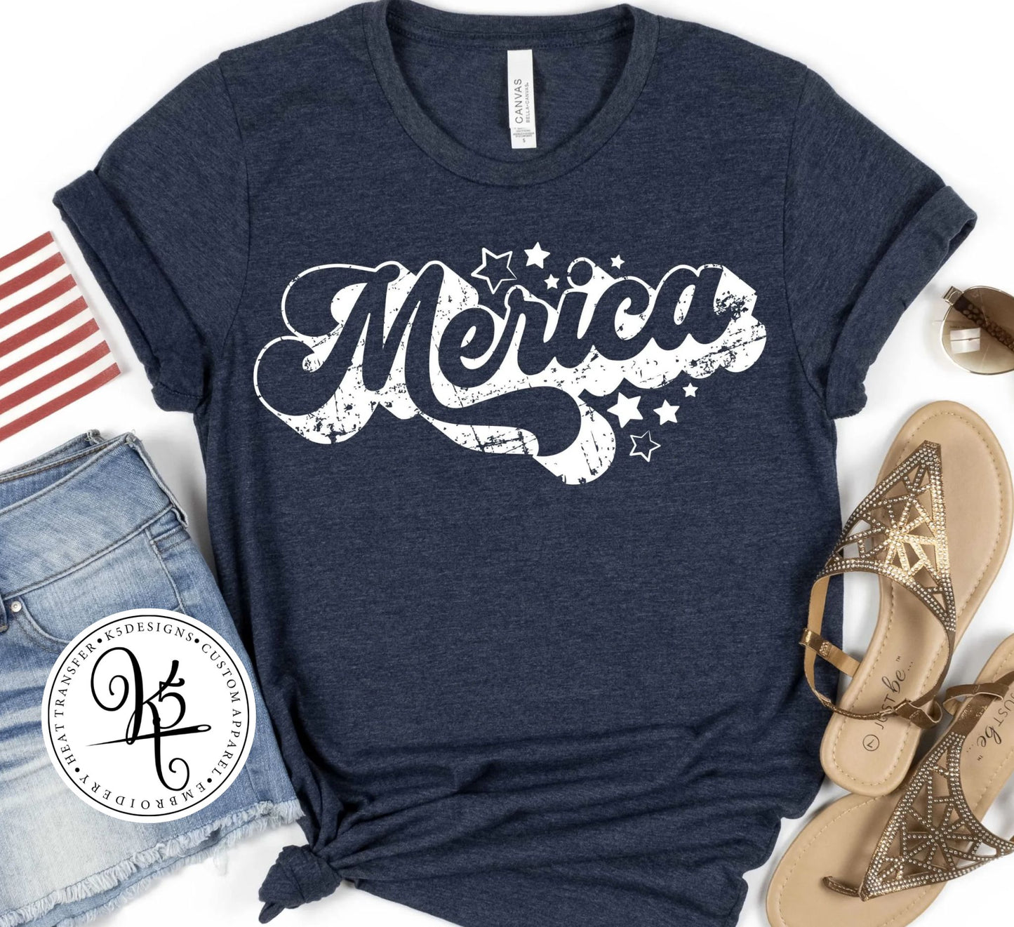 Retro Merica / Adult / Short Sleeve