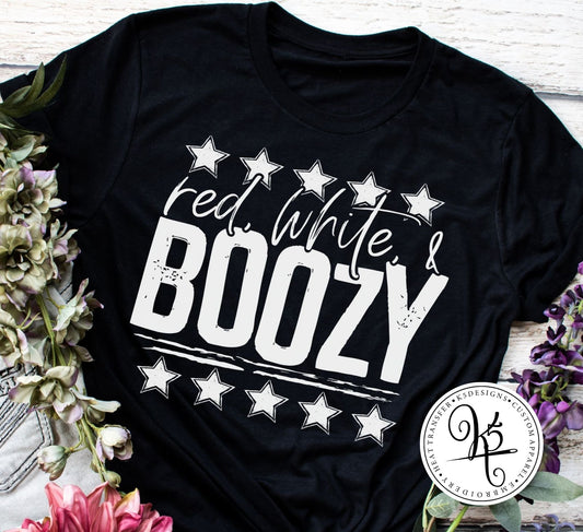 Red, White & Boozy / Adult / Short Sleeve