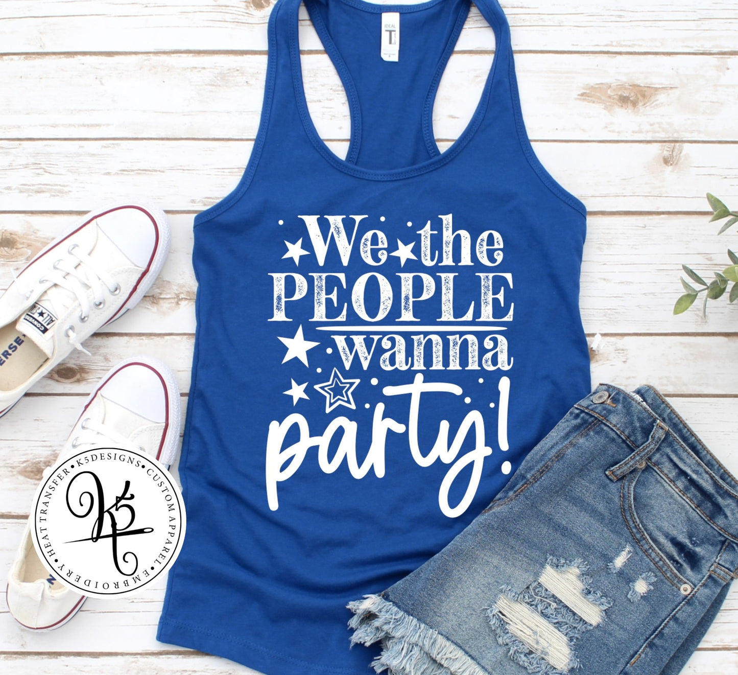 We The People wanna party / Adult / Short Sleeve