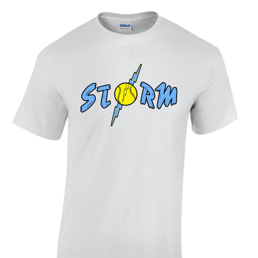 Storm White Short Sleeve Tee Adult & Youth  : TAT 10-14 business days from purchase date