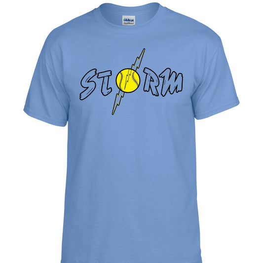 Storm Carolina Blue Short Sleeve Tee Adult & Youth  : TAT 10-14 business days from purchase date