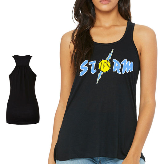 Storm Black Racerback Tank Ladies  : TAT 10-14 business days from purchase date