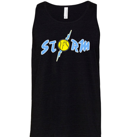 Storm Black Unisex Tank Adult & Youth  : TAT 10-14 business days from purchase date