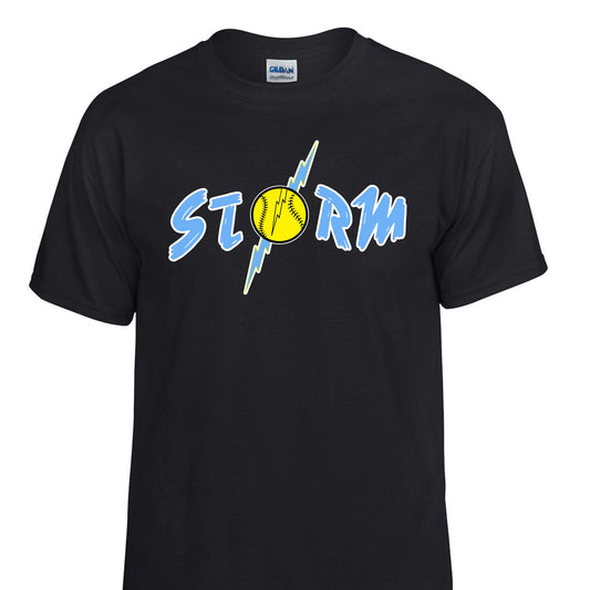 Storm Black Short Sleeve Tee Adult & Youth  : TAT 10-14 business days from purchase date