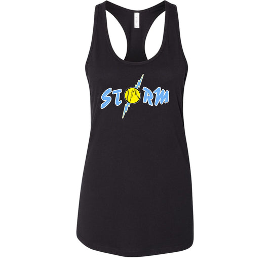 Storm Black Racerback Tank Ladies  : TAT 10-14 business days from purchase date