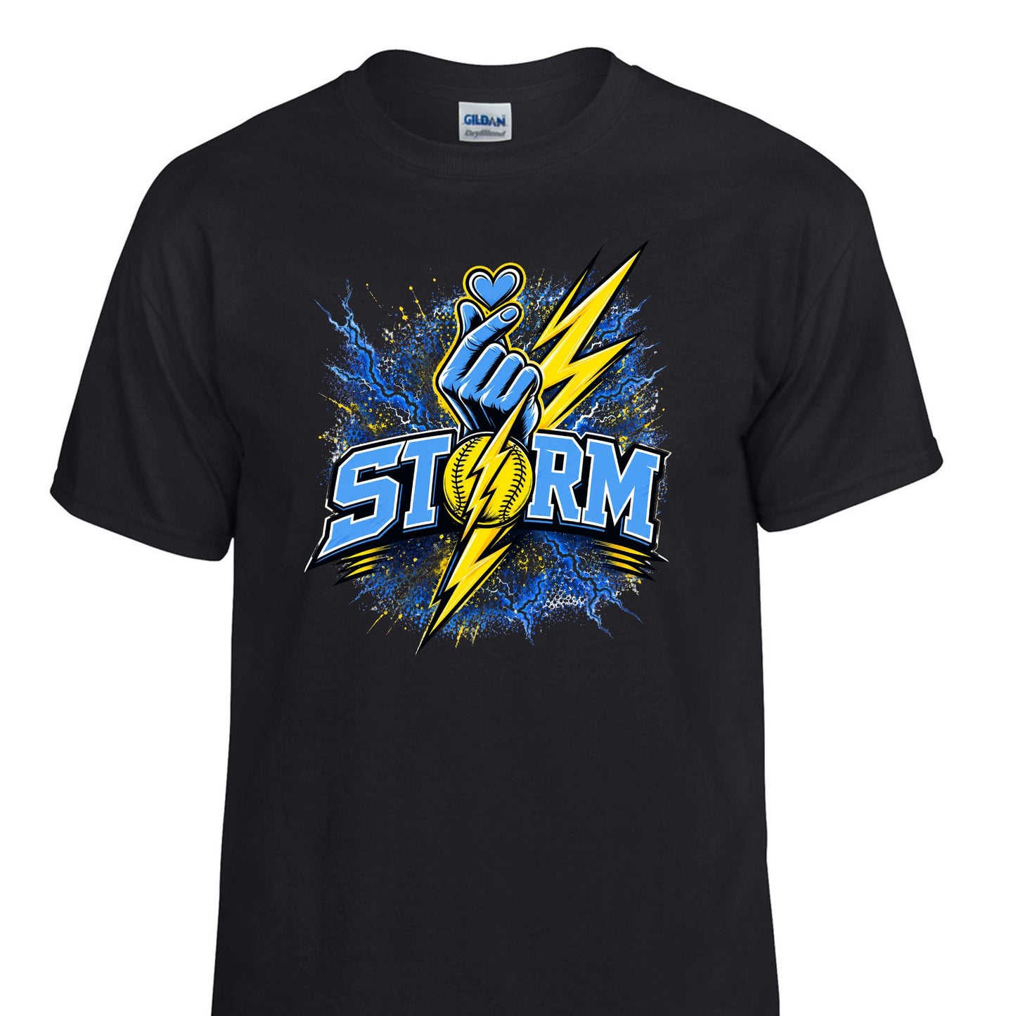 Storm Black Short Sleeve Tee Adult & Youth  : TAT 10-14 business days from purchase date