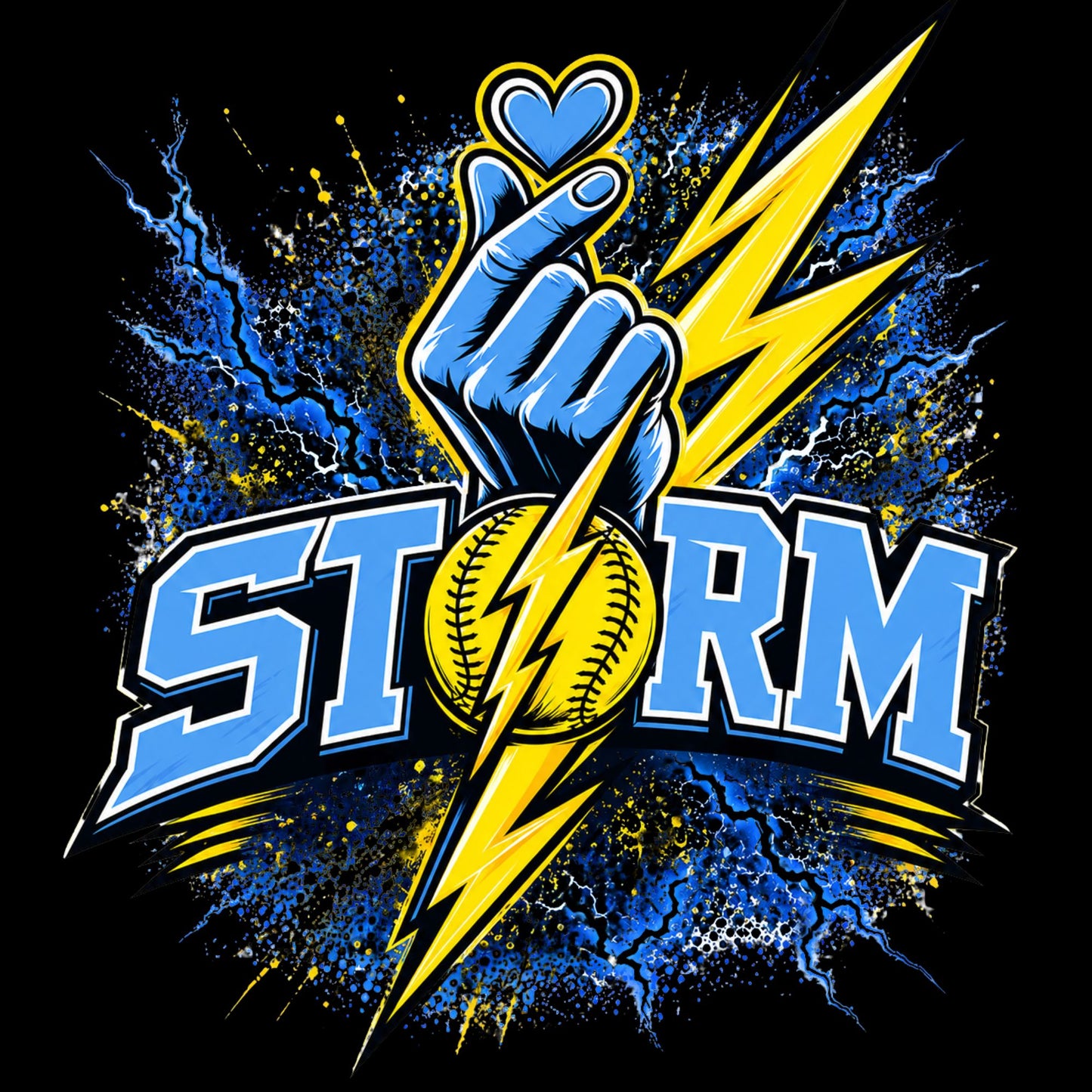 Storm Black Short Sleeve Tee Adult & Youth  : TAT 10-14 business days from purchase date