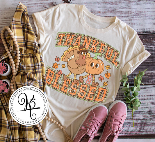 Thankful & Blessed / Adult / Short Sleeve