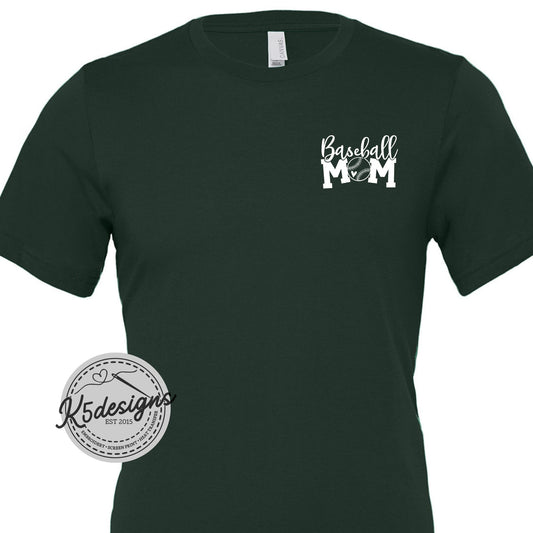 Baseball Mom - 3X - Forest Green