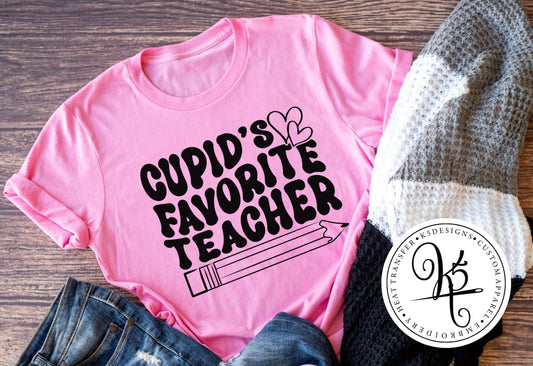 Cupid's Favorite Teacher / Adult / Short Sleeve